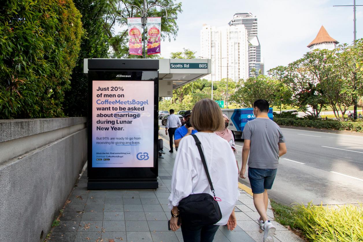 Coffee Meets Bagel JCDecaux Singapore
